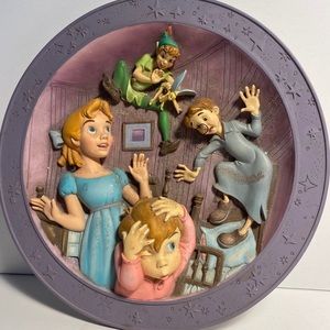Disney Vintage 3D Peter Pan Collectible Plate